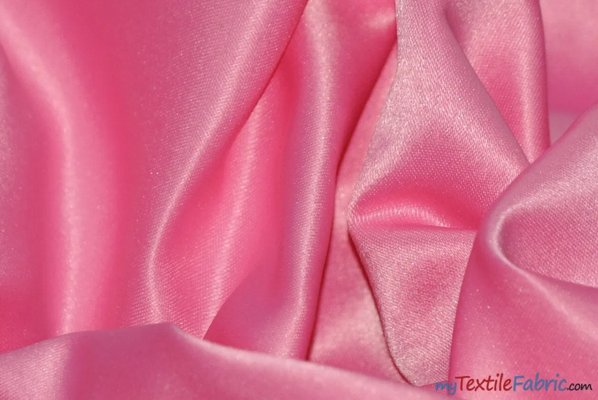 L'Amour Satin Fabric - Polyester Matte Satin - Peau De Soie - 60&#34; Wide - Sample Swatch - Wedding Dress, Tablecloth, Multiple Colors