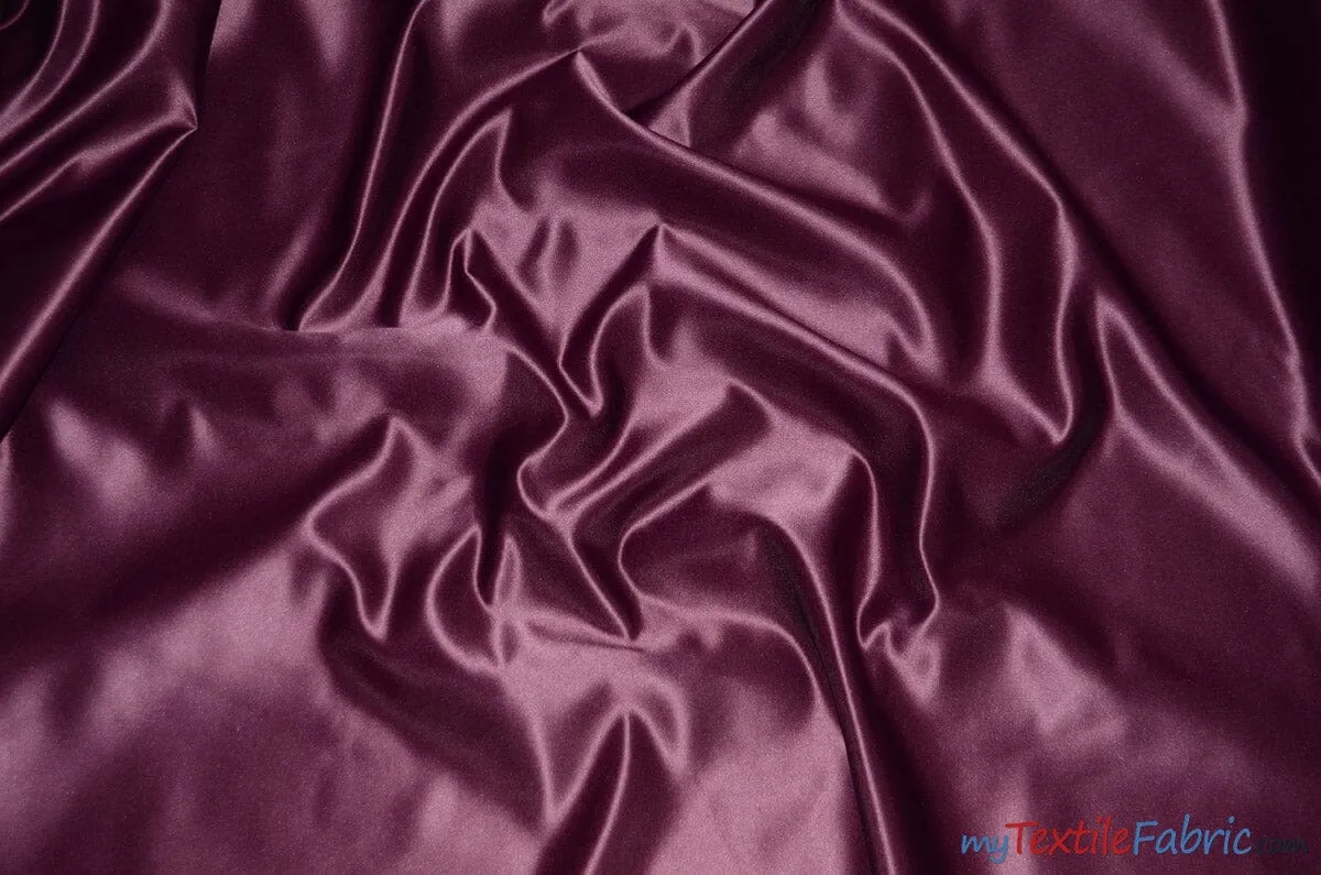 L'Amour Satin Fabric - Polyester Matte Satin - Peau De Soie - 60&#34; Wide - Sample Swatch - Wedding Dress, Tablecloth, Multiple Colors