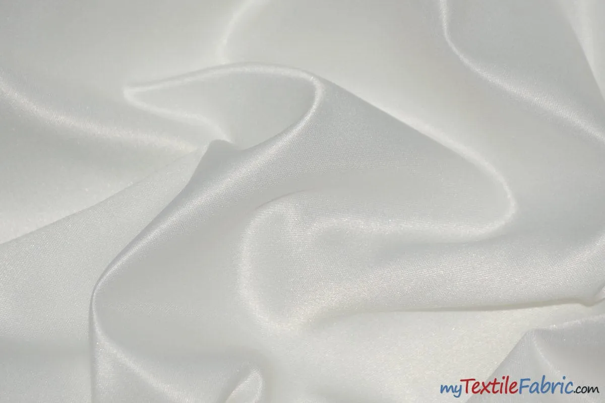 L'Amour Satin Fabric - Polyester Matte Satin - Peau De Soie - 60&#34; Wide - Sample Swatch - Wedding Dress, Tablecloth, Multiple Colors