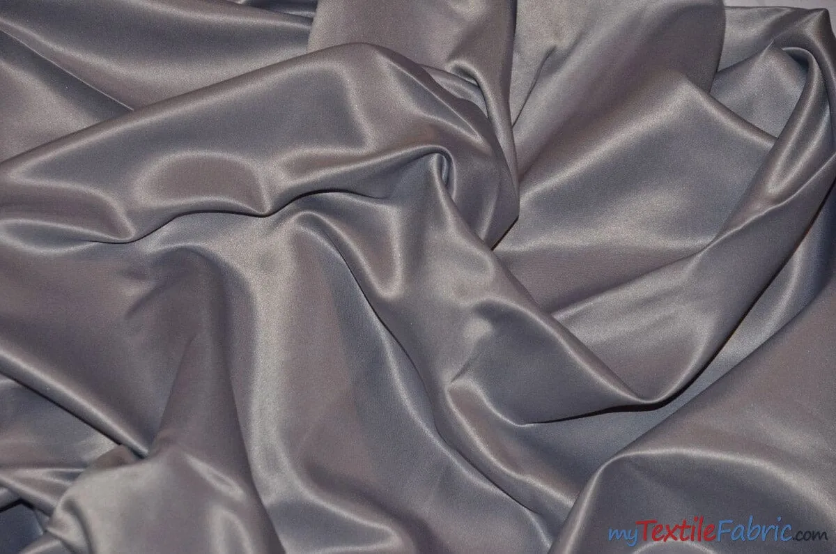 L'Amour Satin Fabric - Polyester Matte Satin - Peau De Soie - 60&#34; Wide - Sample Swatch - Wedding Dress, Tablecloth, Multiple Colors