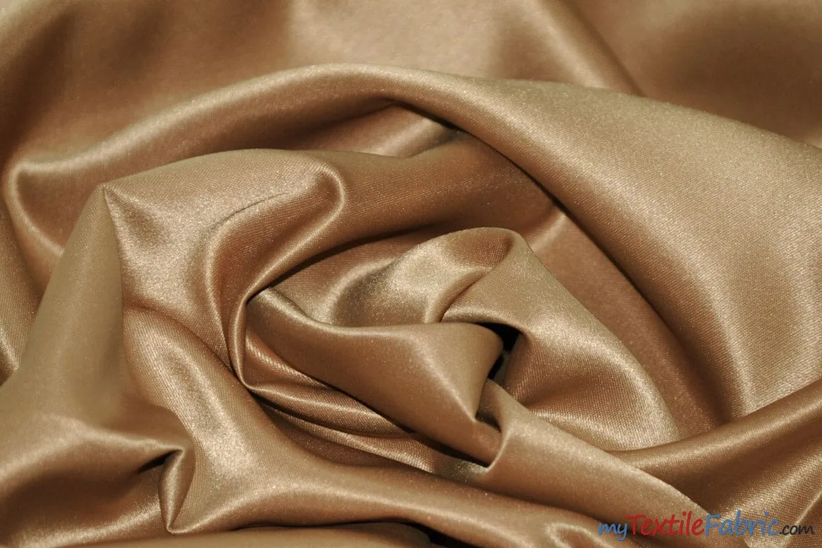 L'Amour Satin Fabric - Polyester Matte Satin - Peau De Soie - 60&#34; Wide - Sample Swatch - Wedding Dress, Tablecloth, Multiple Colors