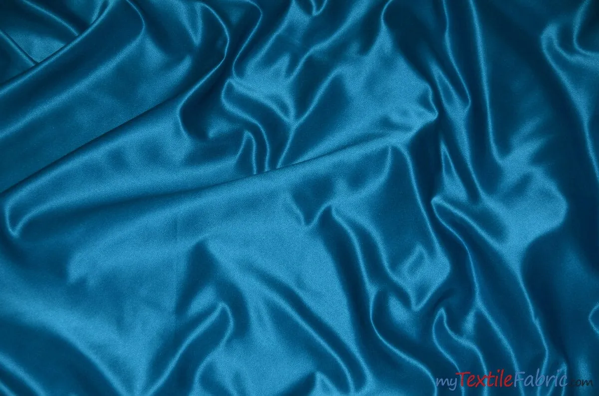 L'Amour Satin Fabric - Polyester Matte Satin - Peau De Soie - 60&#34; Wide - Sample Swatch - Wedding Dress, Tablecloth, Multiple Colors