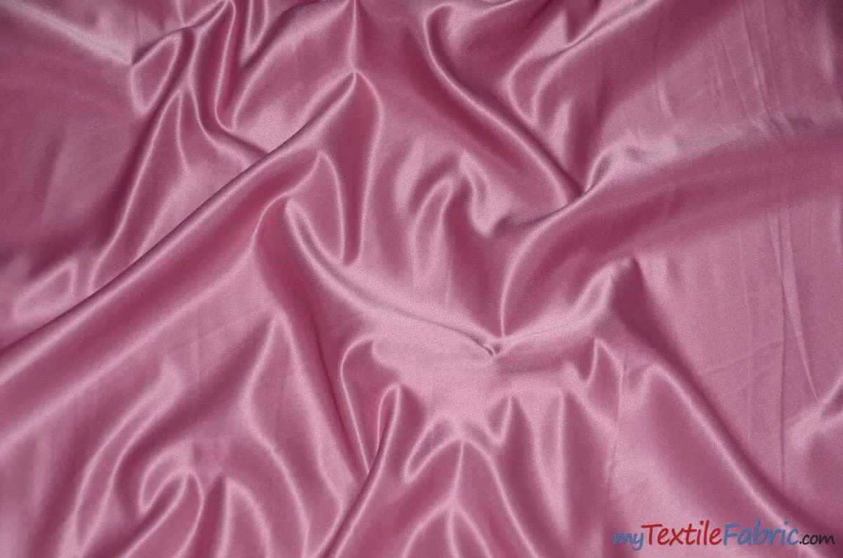 L'Amour Satin Fabric - Polyester Matte Satin - Peau De Soie - 60&#34; Wide - Sample Swatch - Wedding Dress, Tablecloth, Multiple Colors