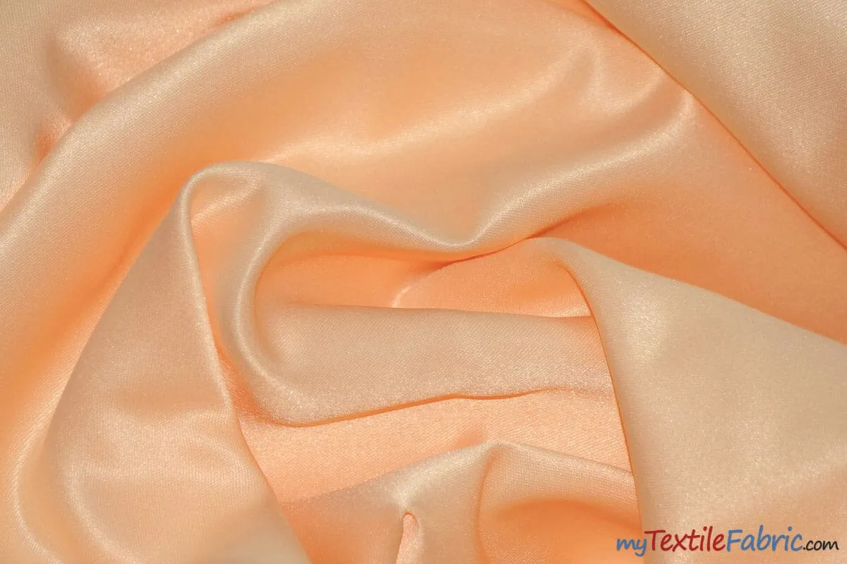 L'Amour Satin Fabric - Polyester Matte Satin - Peau De Soie - 60&#34; Wide - Sample Swatch - Wedding Dress, Tablecloth, Multiple Colors