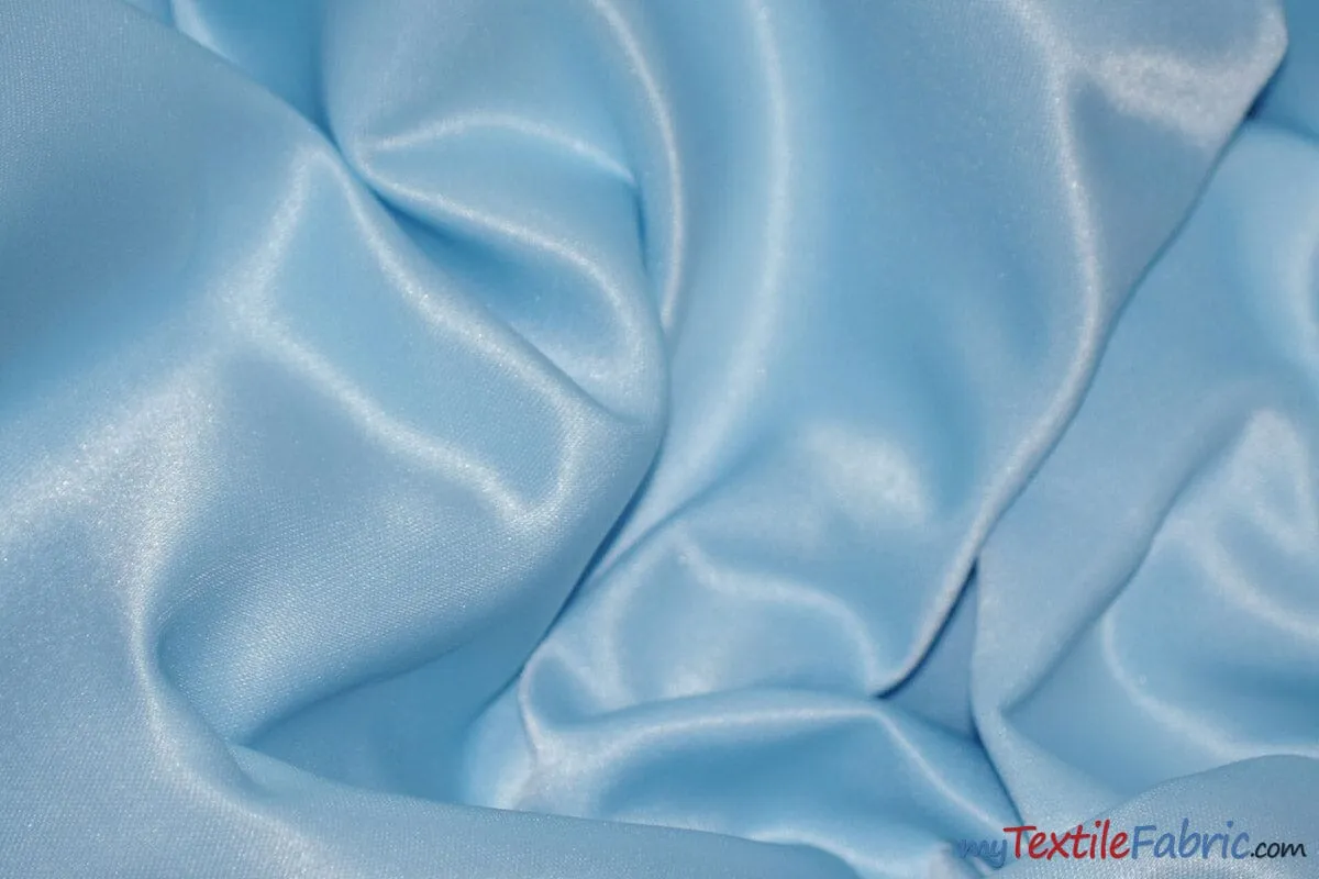 L'Amour Satin Fabric - Polyester Matte Satin - Peau De Soie - 60&#34; Wide - Sample Swatch - Wedding Dress, Tablecloth, Multiple Colors