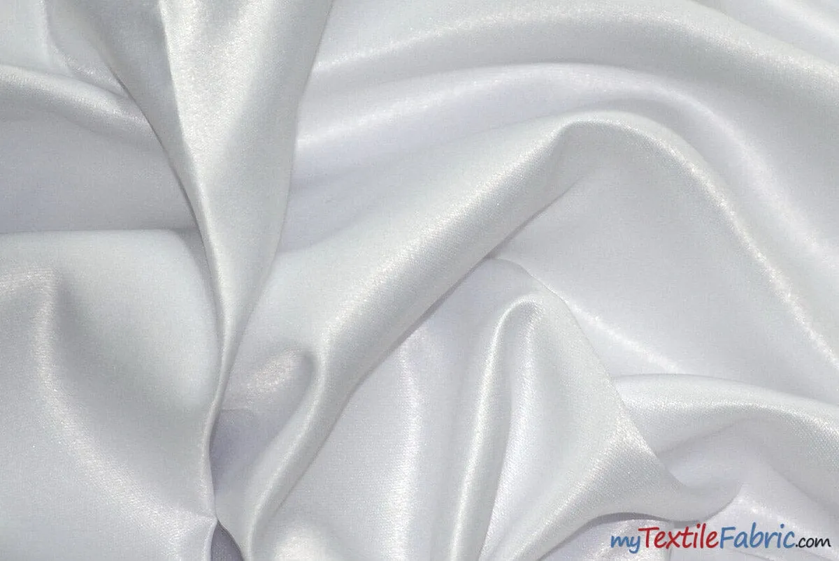 L'Amour Satin Fabric - Polyester Matte Satin - Peau De Soie - 60&#34; Wide - Sample Swatch - Wedding Dress, Tablecloth, Multiple Colors