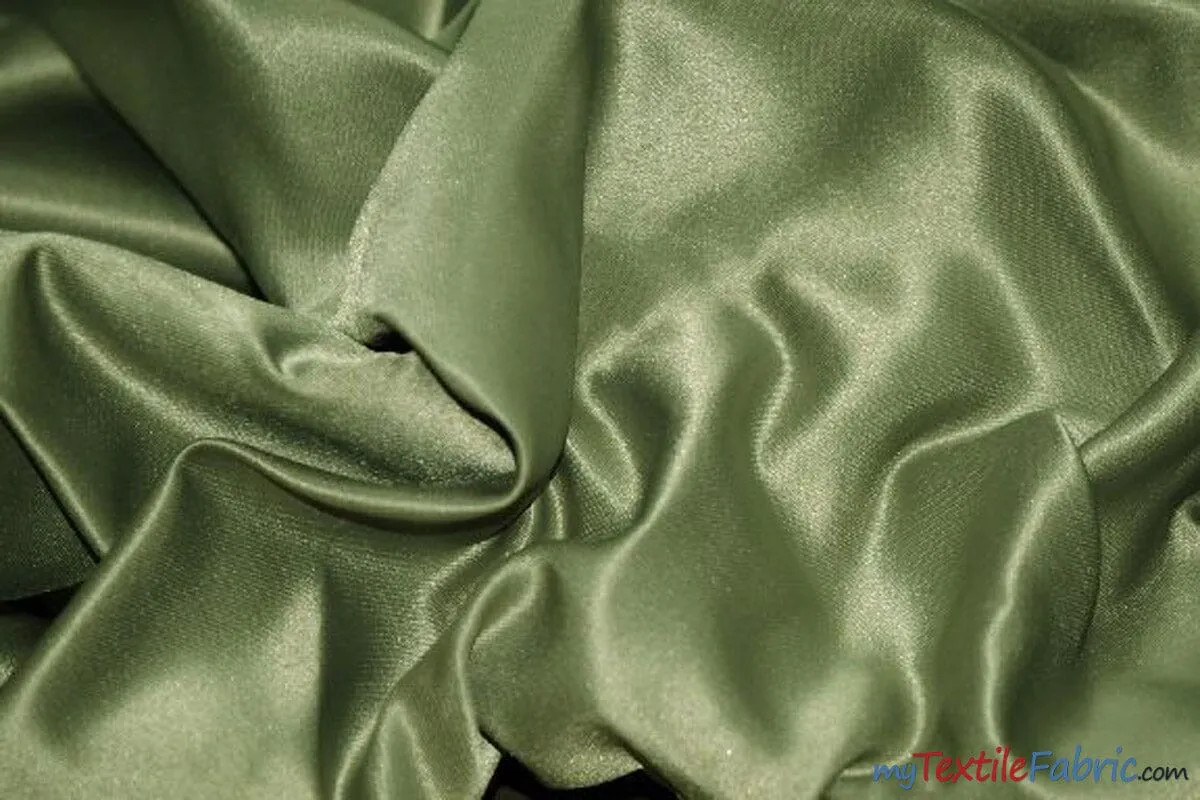 L'Amour Satin Fabric - Polyester Matte Satin - Peau De Soie - 60&#34; Wide - Sample Swatch - Wedding Dress, Tablecloth, Multiple Colors