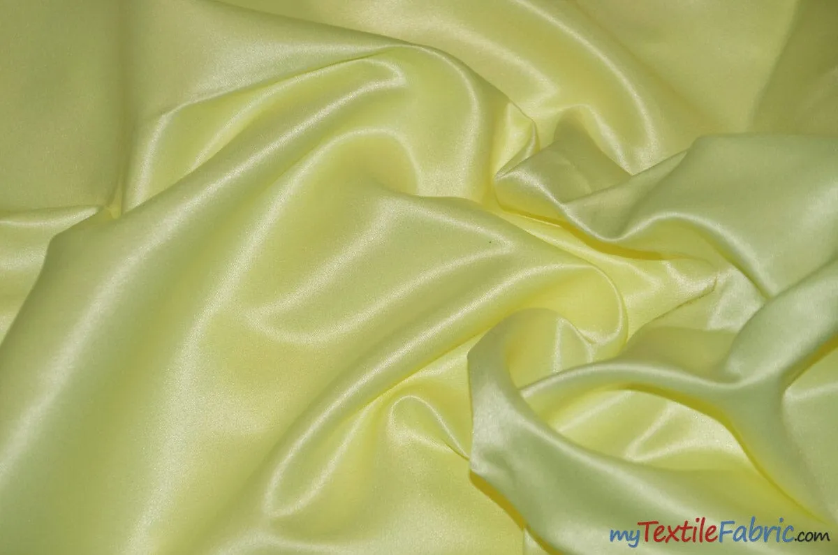 L'Amour Satin Fabric - Polyester Matte Satin - Peau De Soie - 60&#34; Wide - Sample Swatch - Wedding Dress, Tablecloth, Multiple Colors