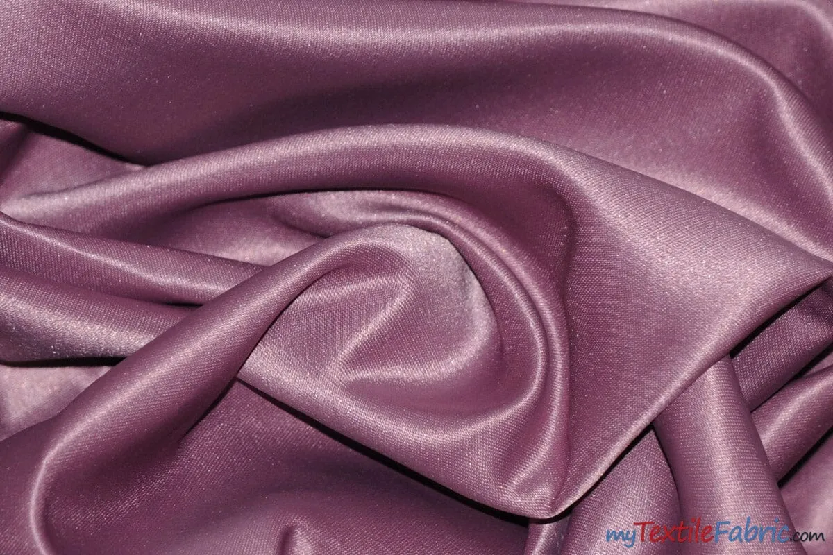 L'Amour Satin Fabric - Polyester Matte Satin - Peau De Soie - 60&#34; Wide - Sample Swatch - Wedding Dress, Tablecloth, Multiple Colors