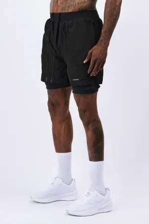 LEGEND ACTIVE DUAL LAYER SHORT - BLACK