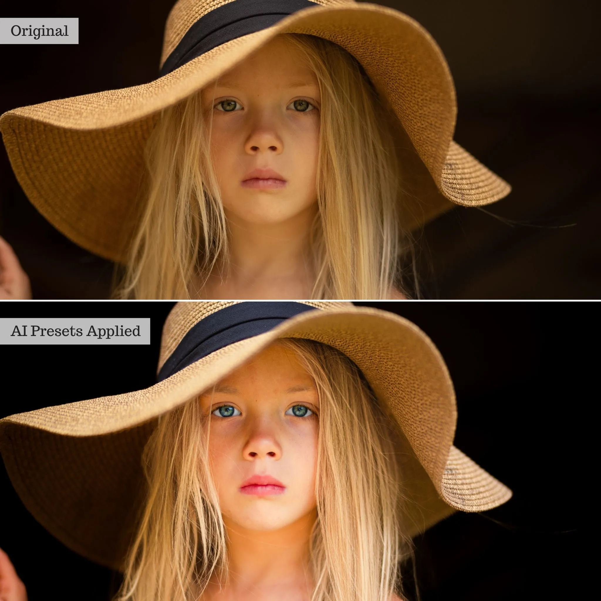 Luxe Portrait Artificial Intelligence (AI) Retouch Toolkit Lightroom Presets – Desktop