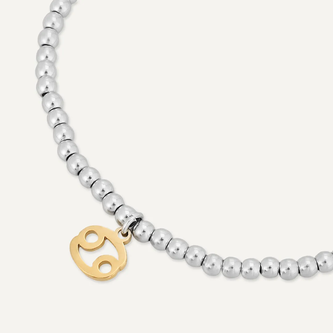 Memories: "CANCER" | The Crab Bracelet | White Gold & 18K Gold-Plated