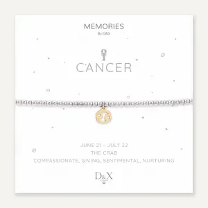 Memories: "CANCER" | The Crab Bracelet | White Gold & 18K Gold-Plated