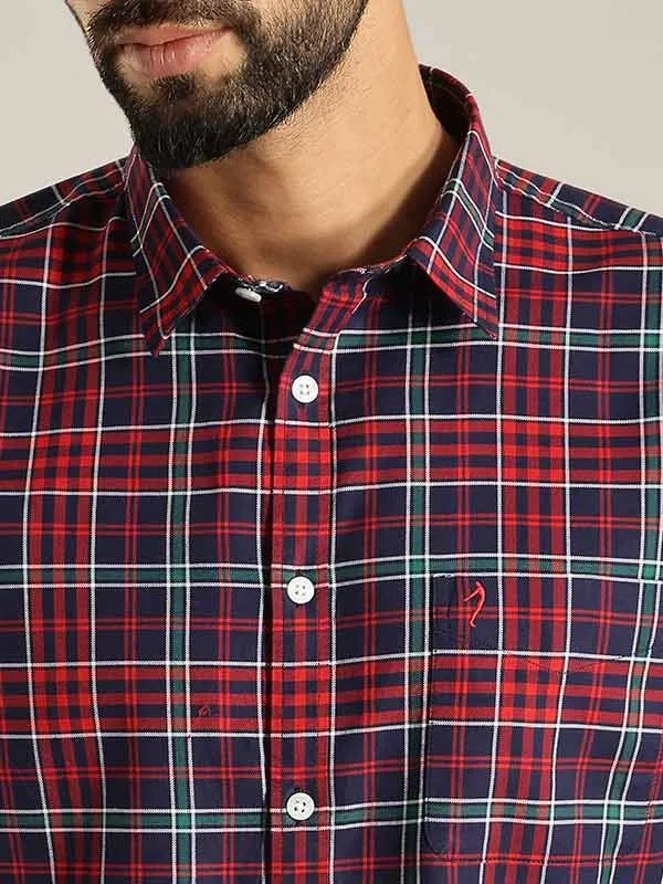 Men Checked Full Sleeve Cotton Shirt