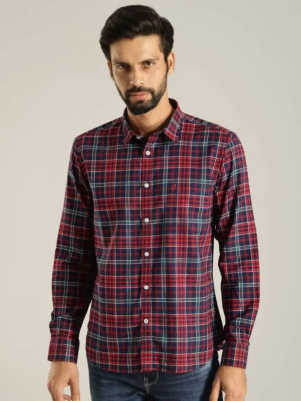 Men Checked Full Sleeve Cotton Shirt