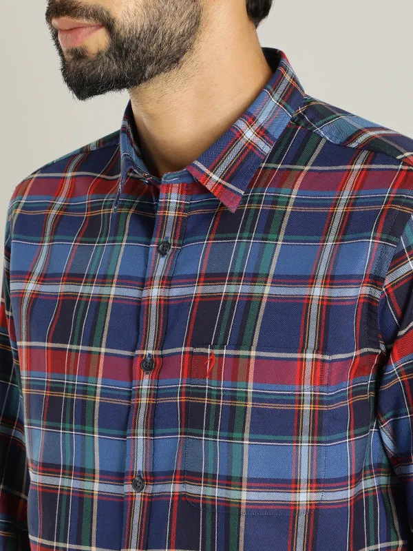 Men Checked Full Sleeve Cotton Shirt