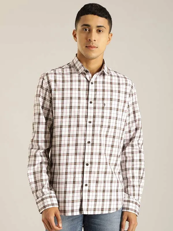 Men Checked Full Sleeve Cotton Shirt