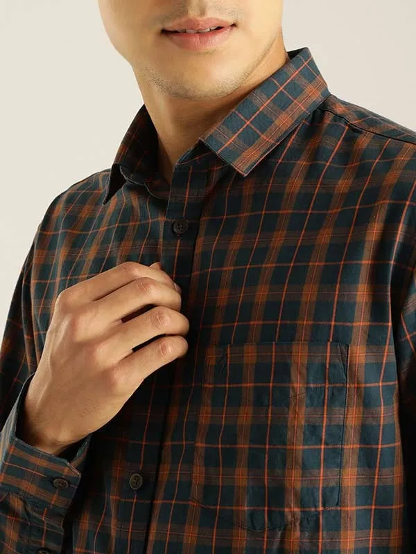 Men Checked Full Sleeve Cotton Shirt