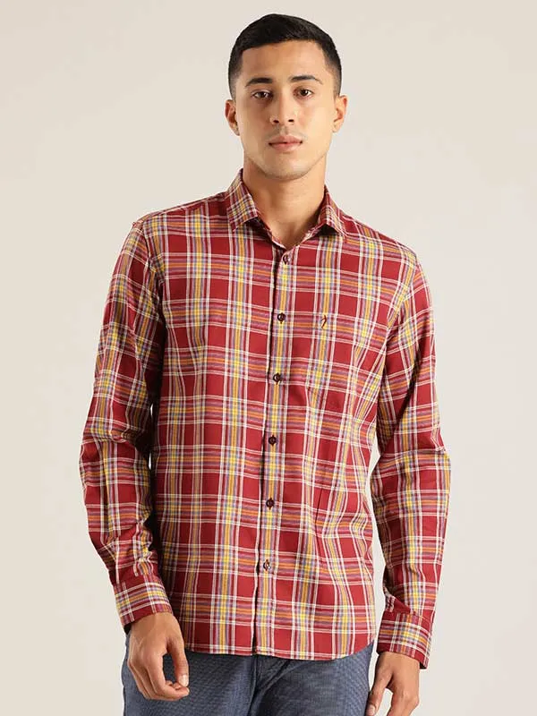 Men Checked Full Sleeve Cotton Shirt