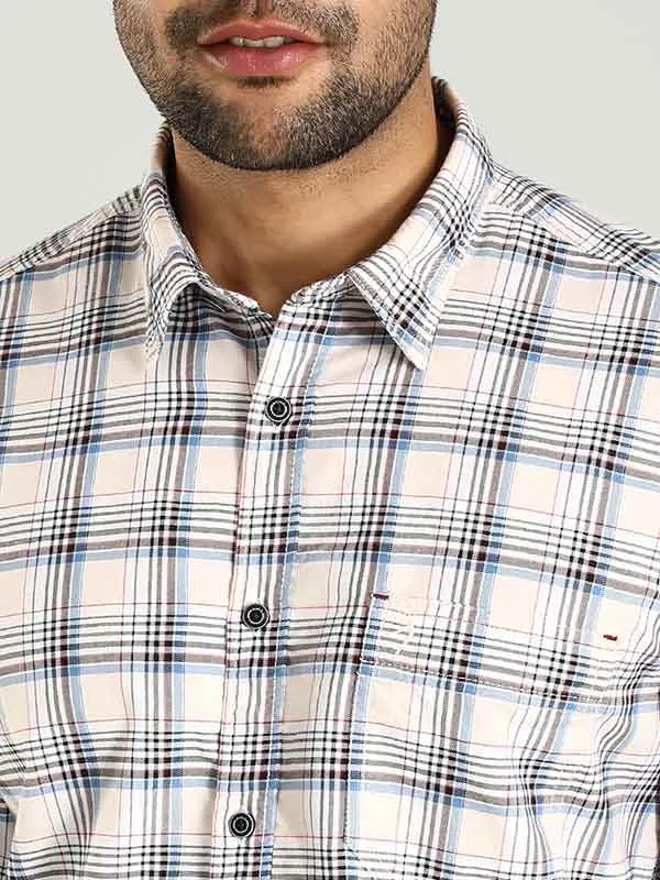 Men Checked Full Sleeve Cotton Shirt