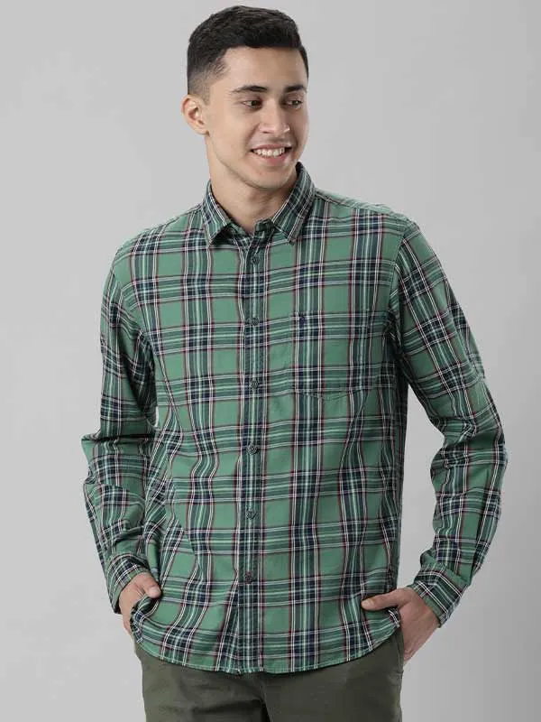 Men Checked Full Sleeve Cotton Shirt