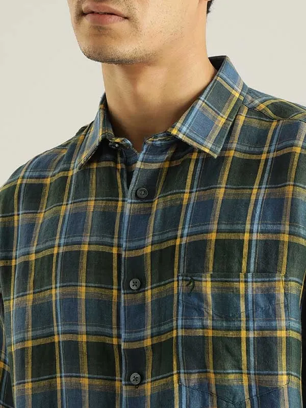 Men Checked Full Sleeve Cotton Shirt