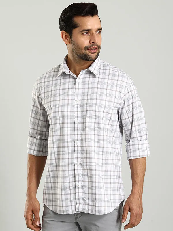 Men Checked Full Sleeve Cotton Shirt