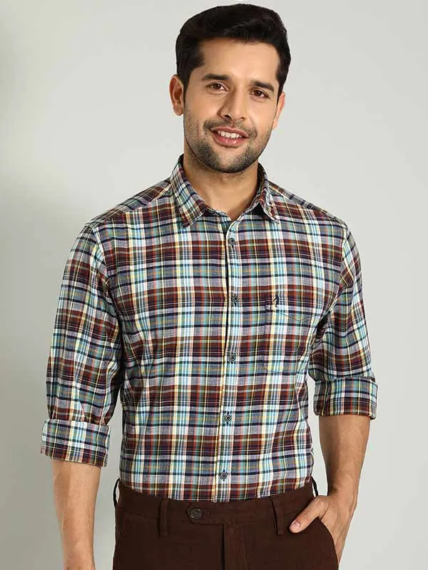 Men Checked Full Sleeve Cotton Shirt