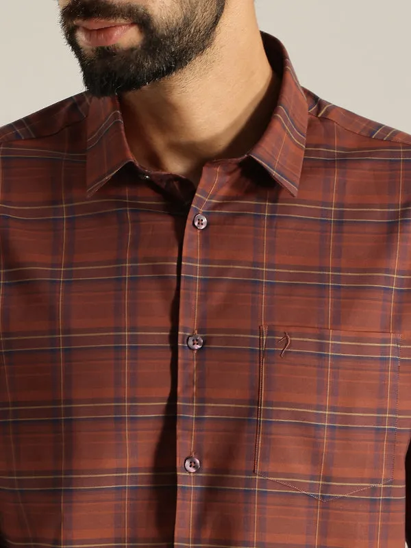 Men Checked Full Sleeve Cotton Shirt