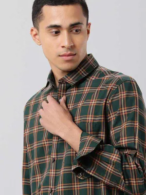 Men Checked Full Sleeve Cotton Shirt