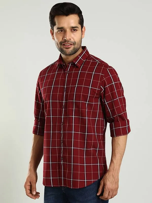 Men Checked Full Sleeve Cotton Shirt