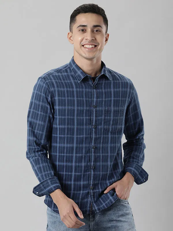 Men Checked Full Sleeve Cotton Shirt