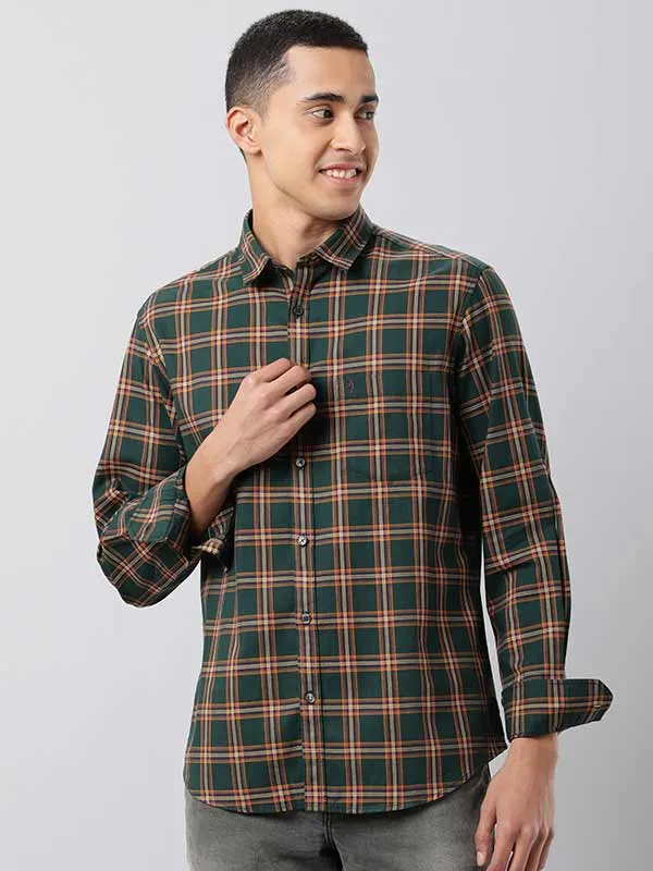 Men Checked Full Sleeve Cotton Shirt