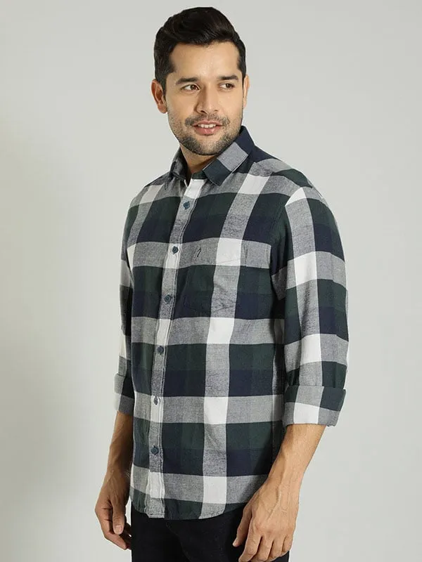 Men Checked Full Sleeve Cotton Shirt