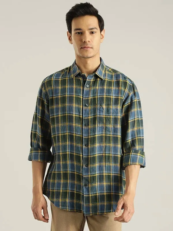 Men Checked Full Sleeve Cotton Shirt