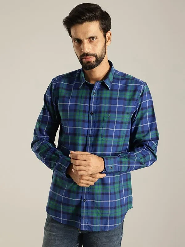 Men Checked Full Sleeve Cotton Shirt