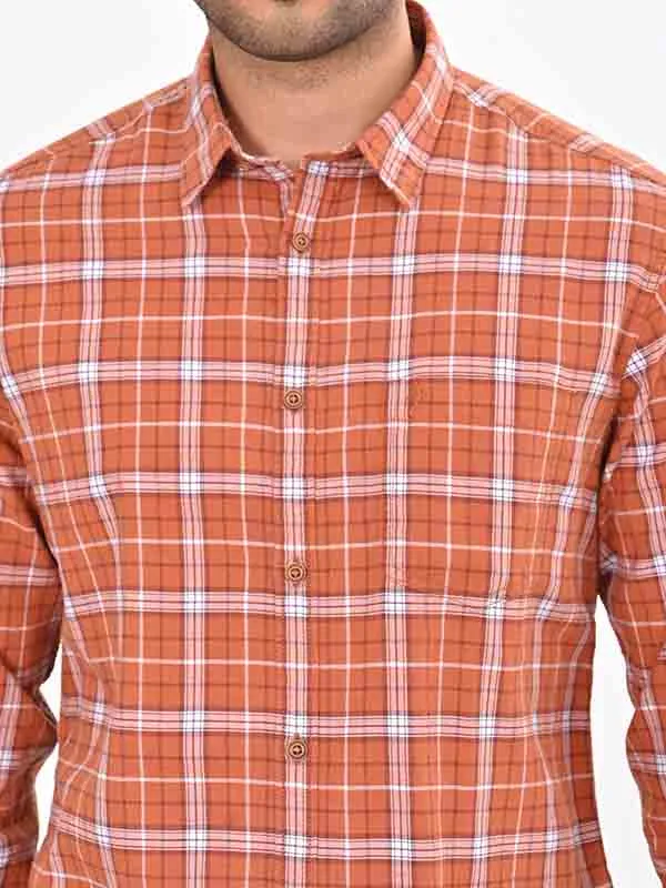 Men Checked Full Sleeve Cotton Shirt