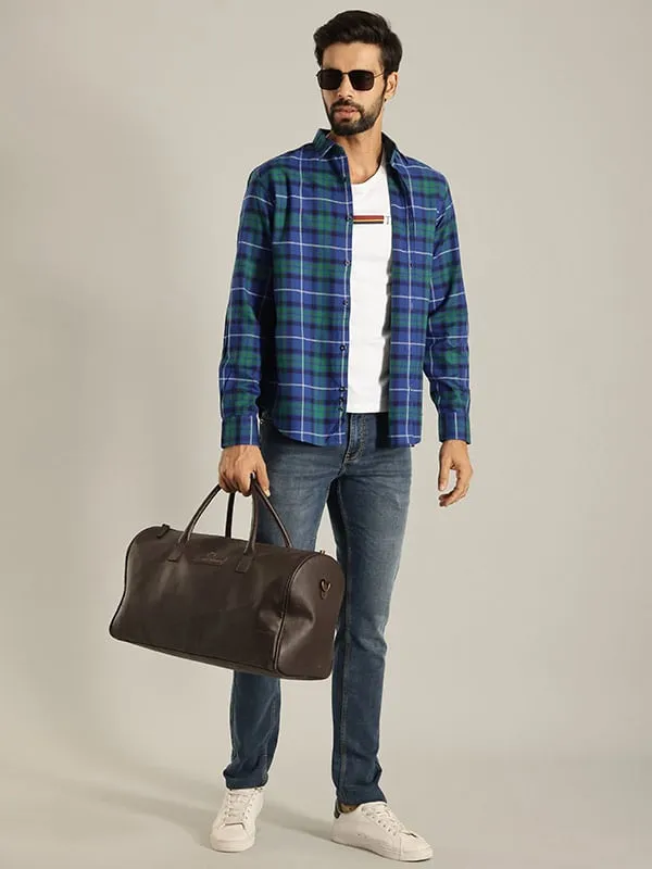 Men Checked Full Sleeve Cotton Shirt