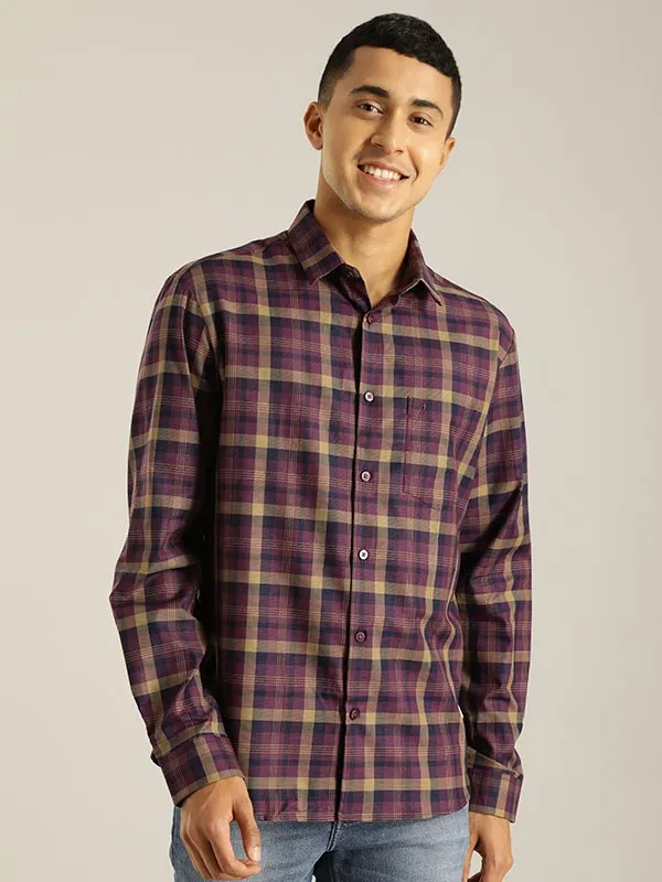 Men Checked Full Sleeve Cotton Shirt