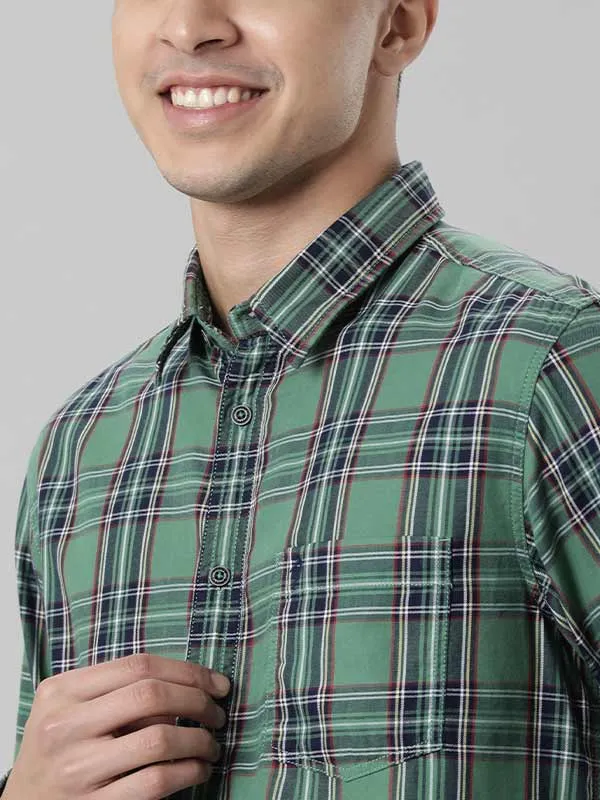 Men Checked Full Sleeve Cotton Shirt