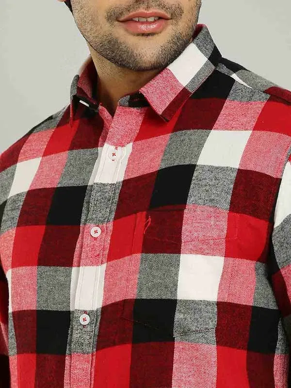 Men Checked Full Sleeve Cotton Shirt