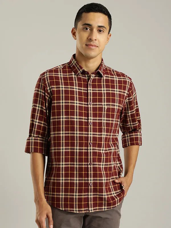 Men Checked Full Sleeve Cotton Shirt