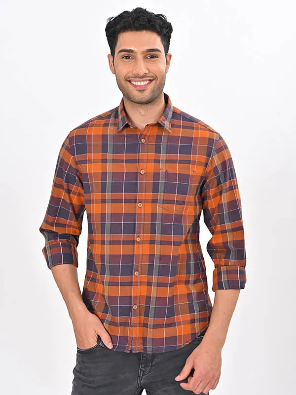 Men Checked Full Sleeve Cotton Shirt