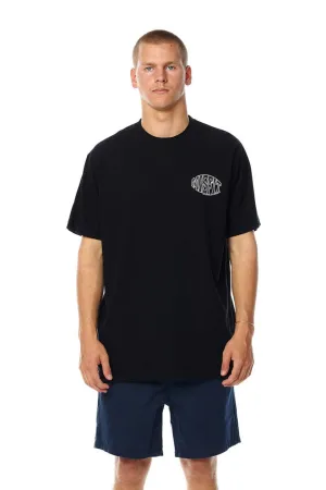 Misfit river people 50/50 ss tee - pigment vintage black