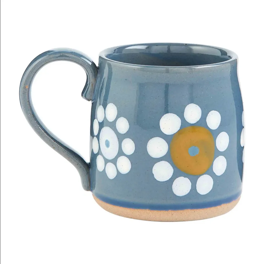 Mudpie Dot Collection Stoneware Coffee Mugs