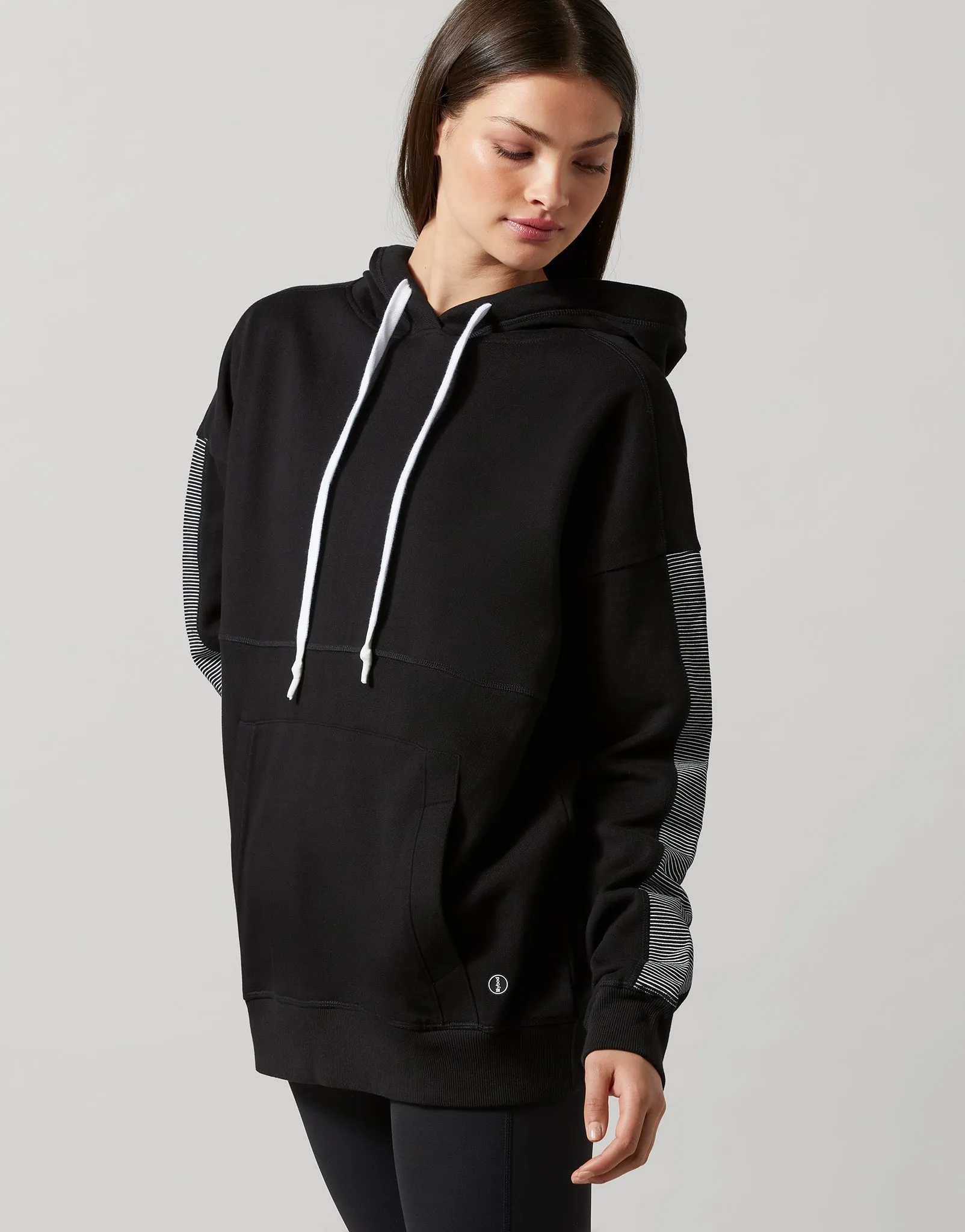 Nola Oversized Hoodie in Black