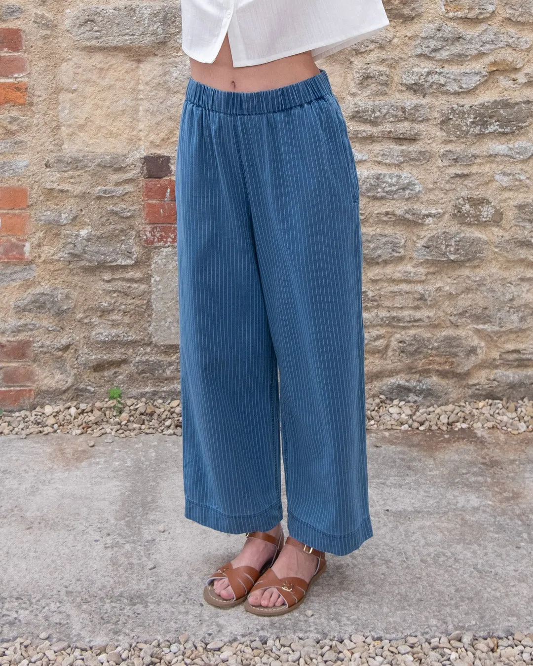 Orla Casual Denim Striped Trousers