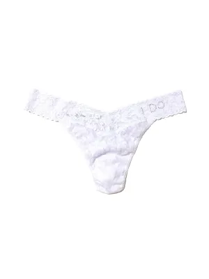 Plus I Do Crystal Signature Lace Original Rise Thong