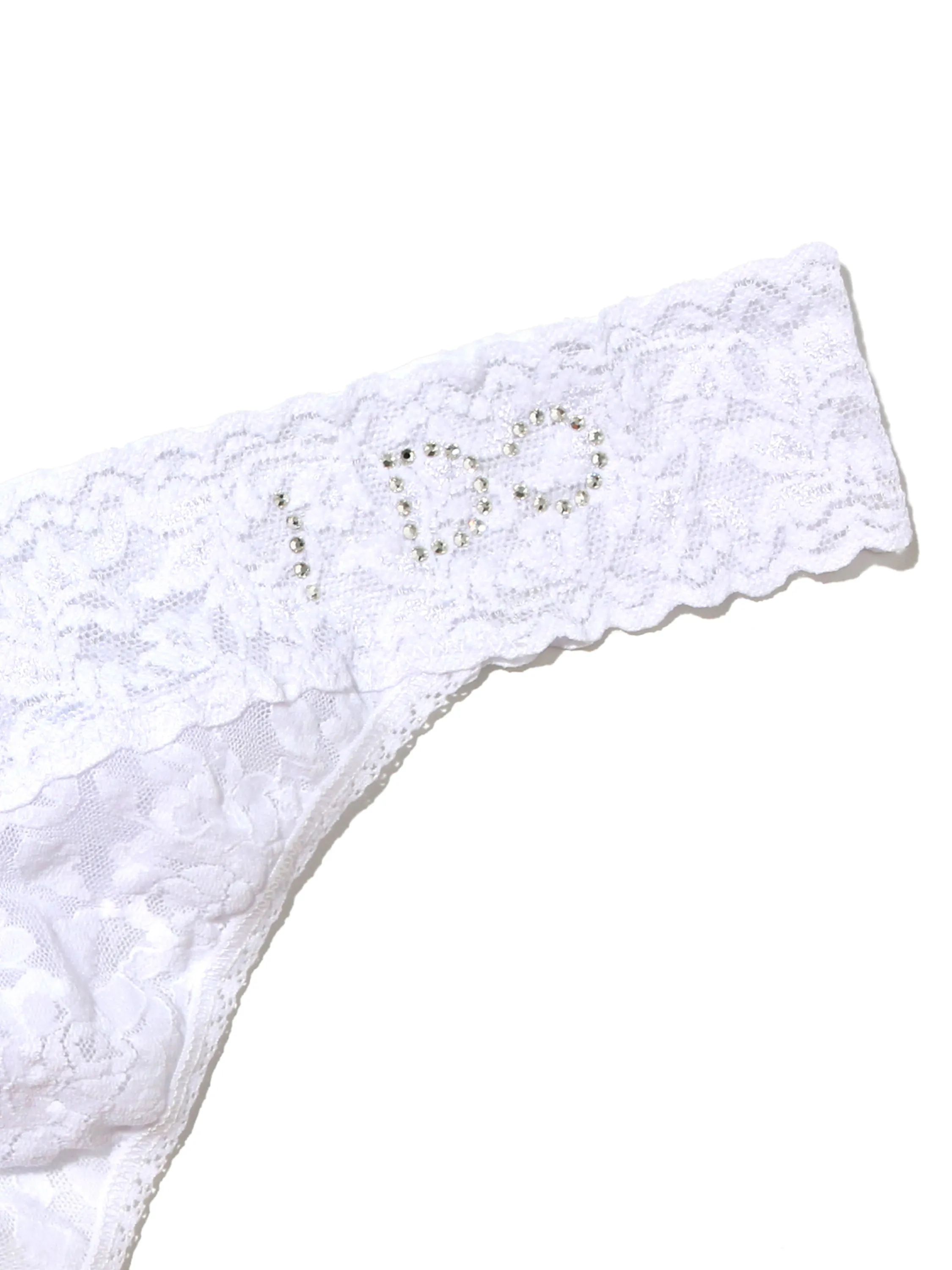 Plus I Do Crystal Signature Lace Original Rise Thong