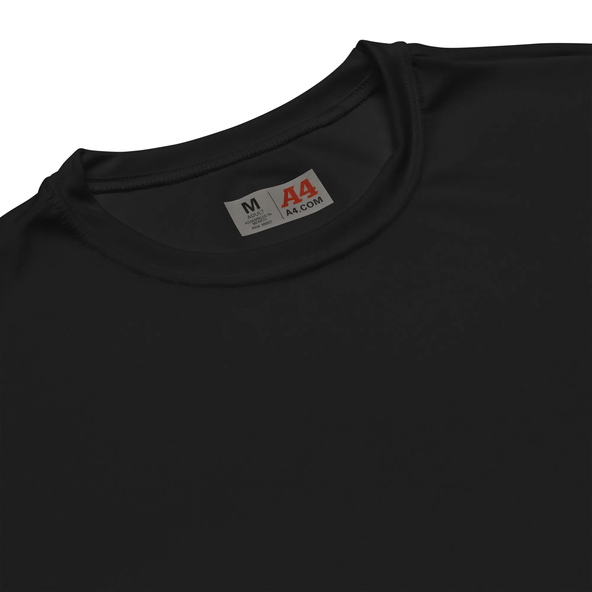 Premium Black Polyester Active Tee Shirt - TLWC Logo